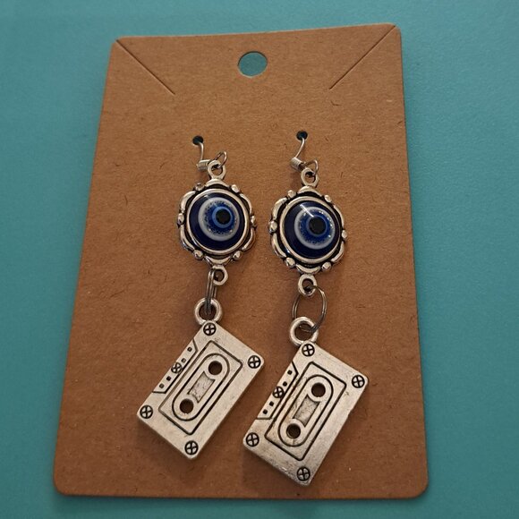 80's Cassette Tape earrings - Picture 1 of 3